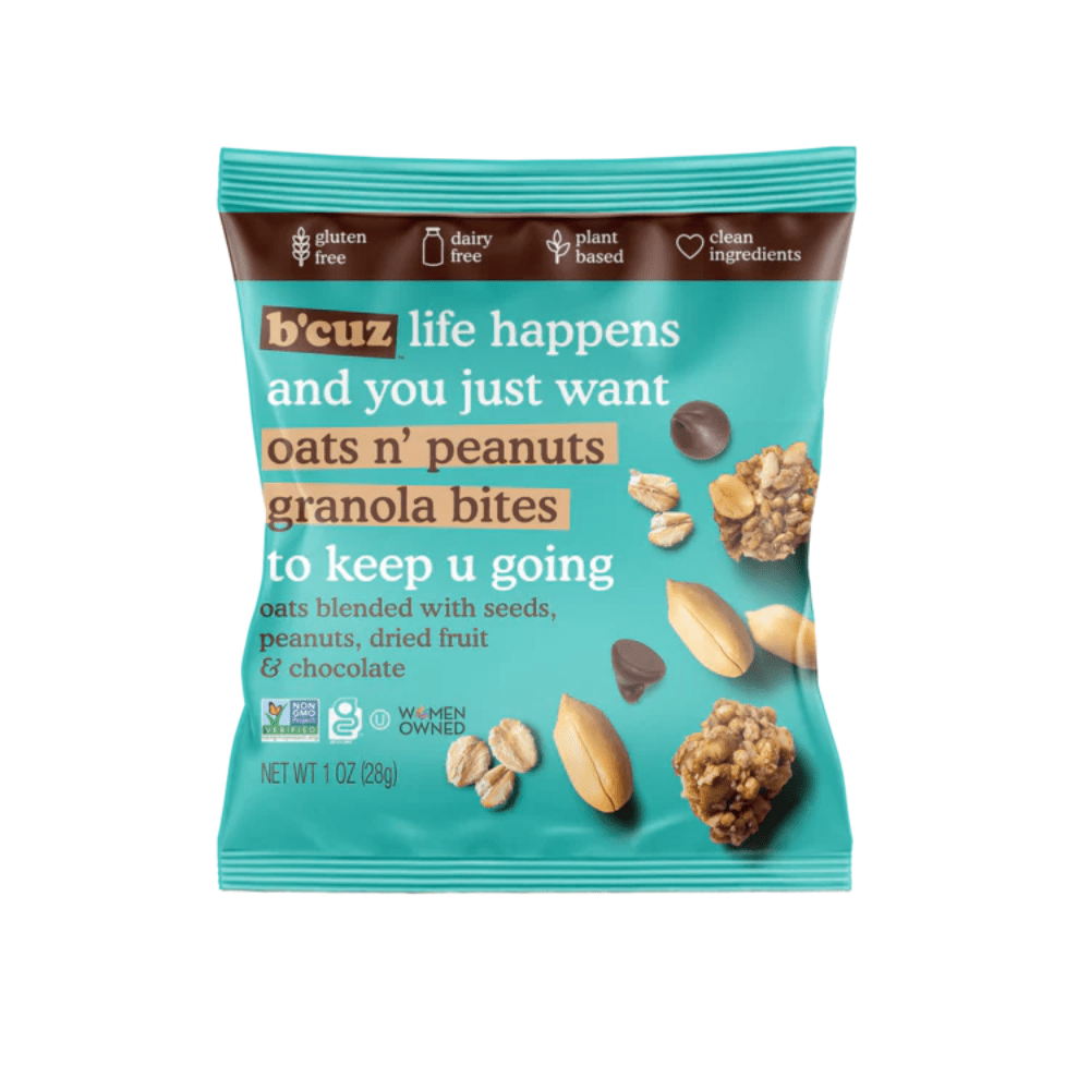 B'Cuz Granola Bites - Peanut 3 Pack - Fuel Goods