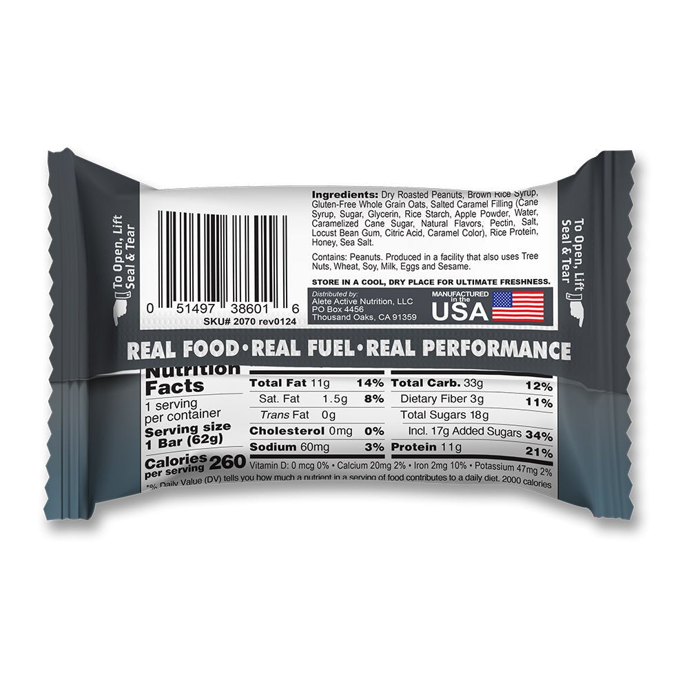 Bonk Breaker Plant Based Bars - Salted Caramel & Peanut Butter - Fuel Goods