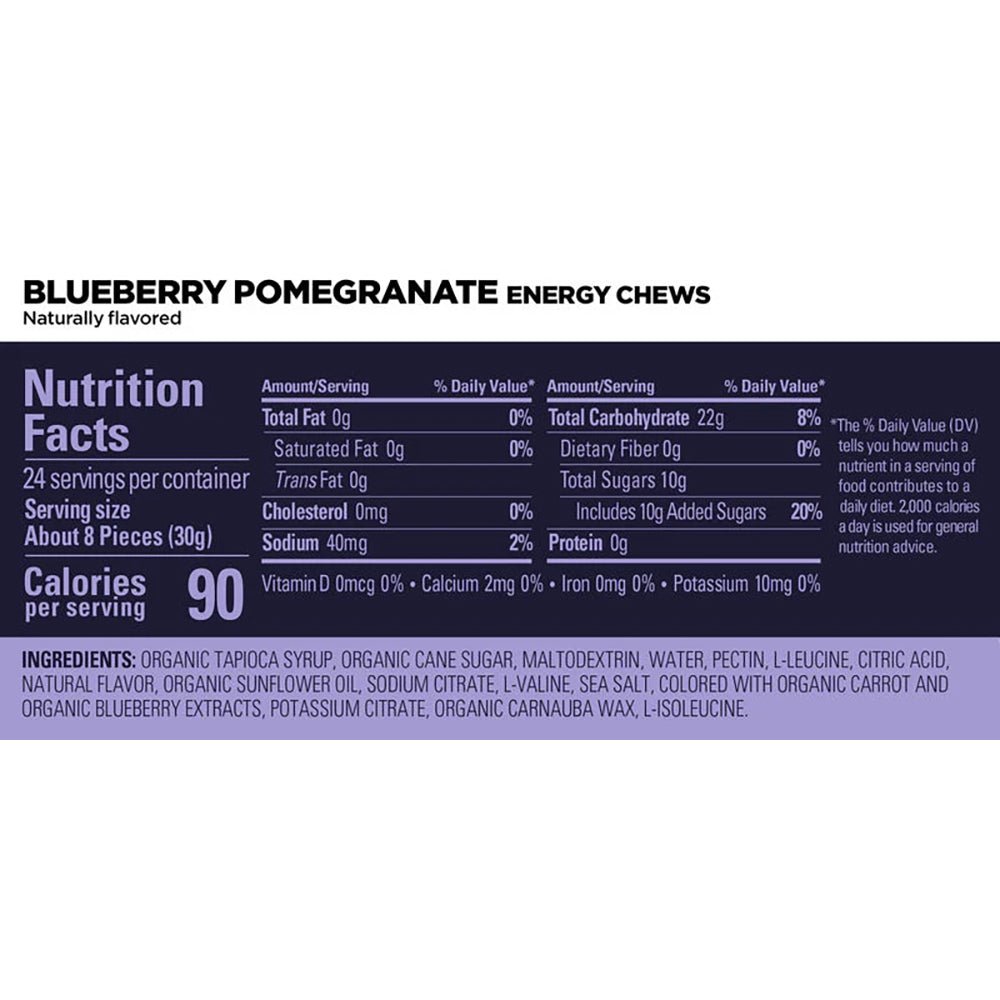 GU Energy Chews - Blueberry Pomegranate - Fuel Goods