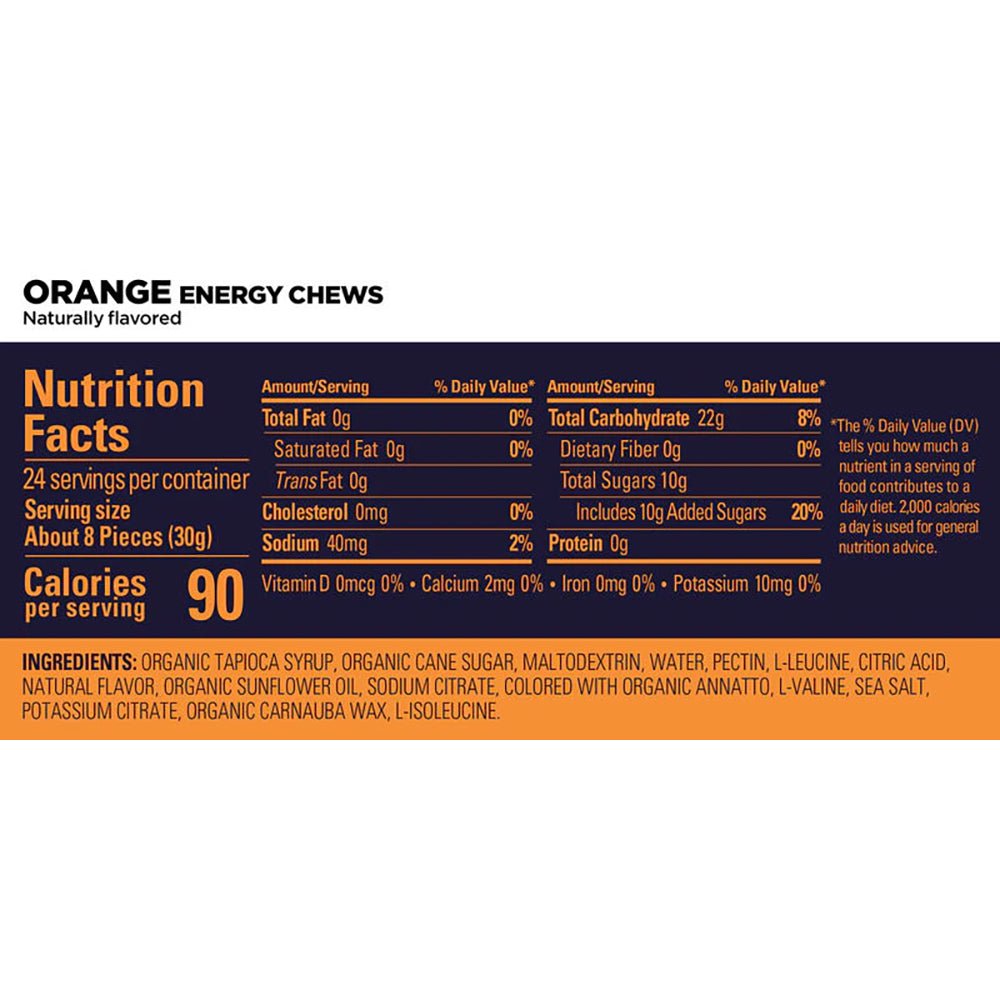 GU Energy Chews - Orange - Fuel Goods