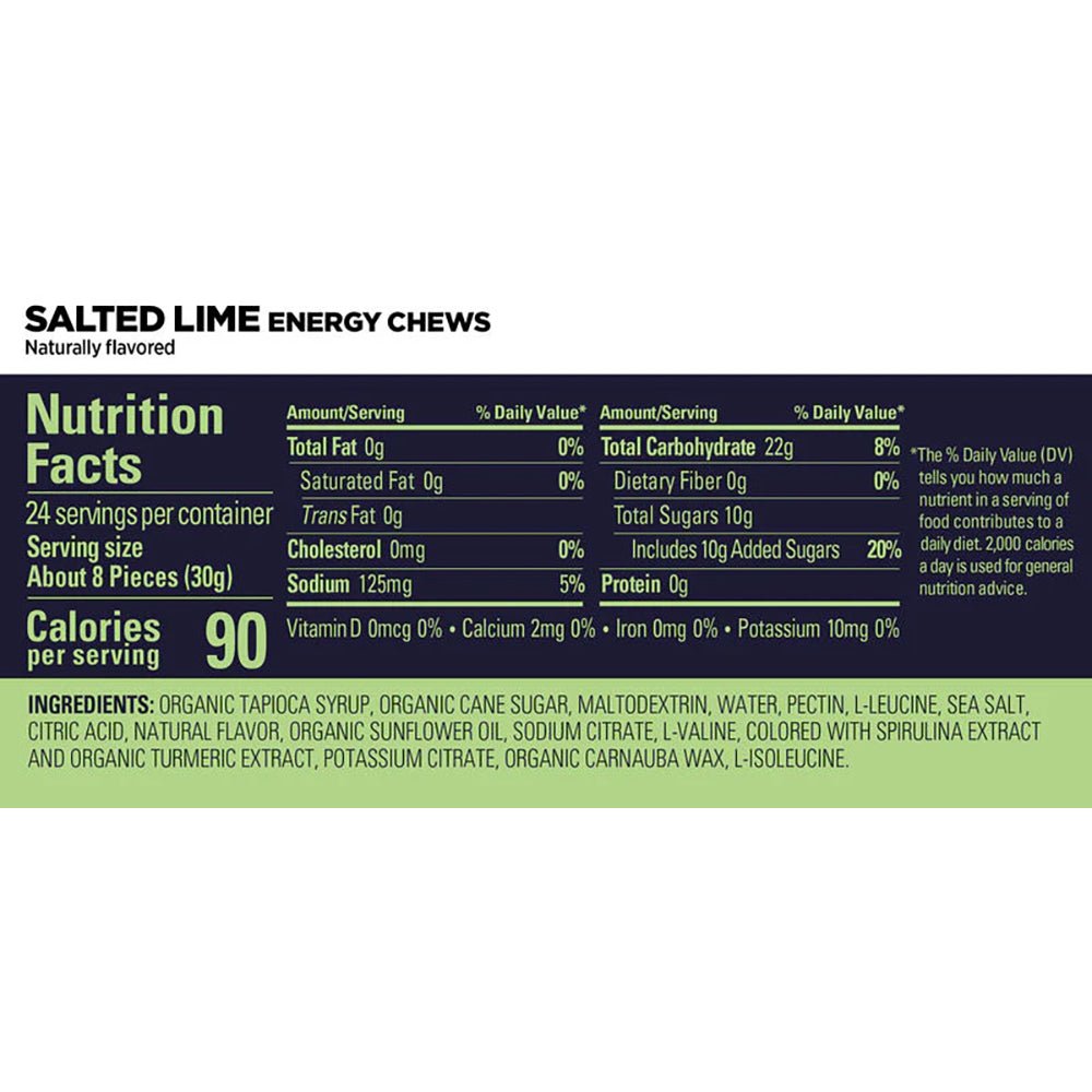 GU Energy Chews - Salted Lime - Fuel Goods