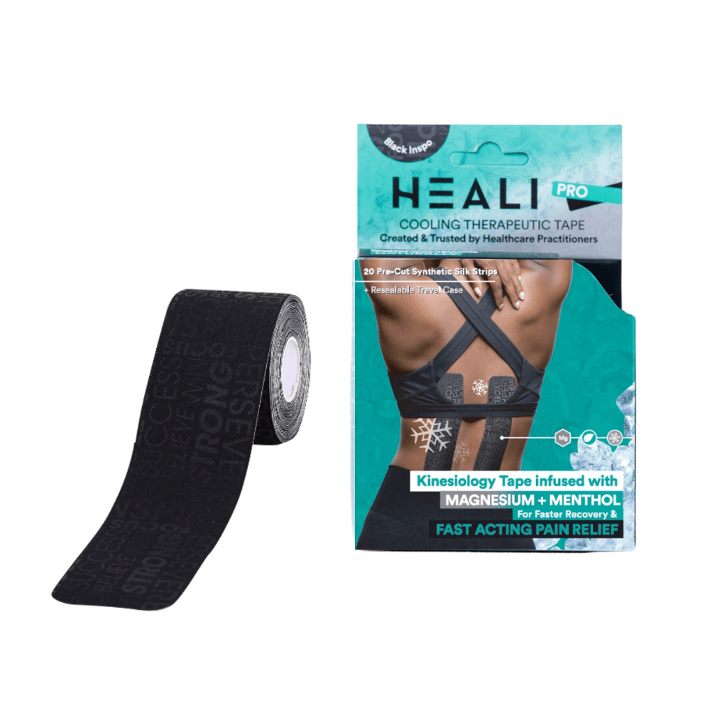 HEALI Cooling Therapeutic Tape - Black - Inspirational Words - Fuel Goods