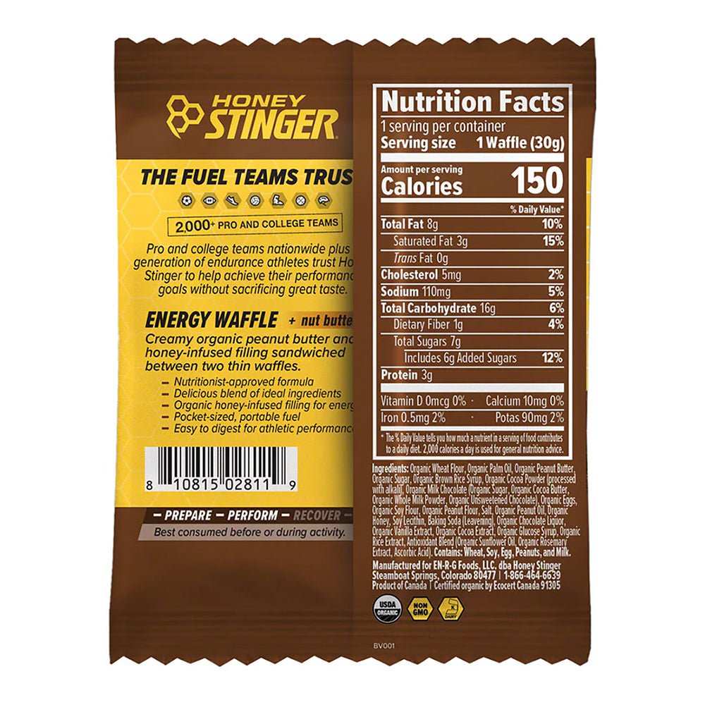 Honey Stinger Waffle - Peanut Butter Chocolate - Fuel Goods