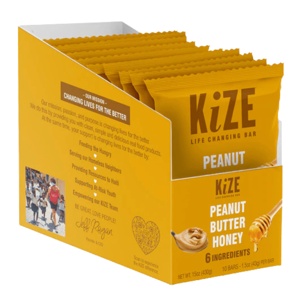 KiZE Bar - Peanut Butter Honey - Fuel Goods