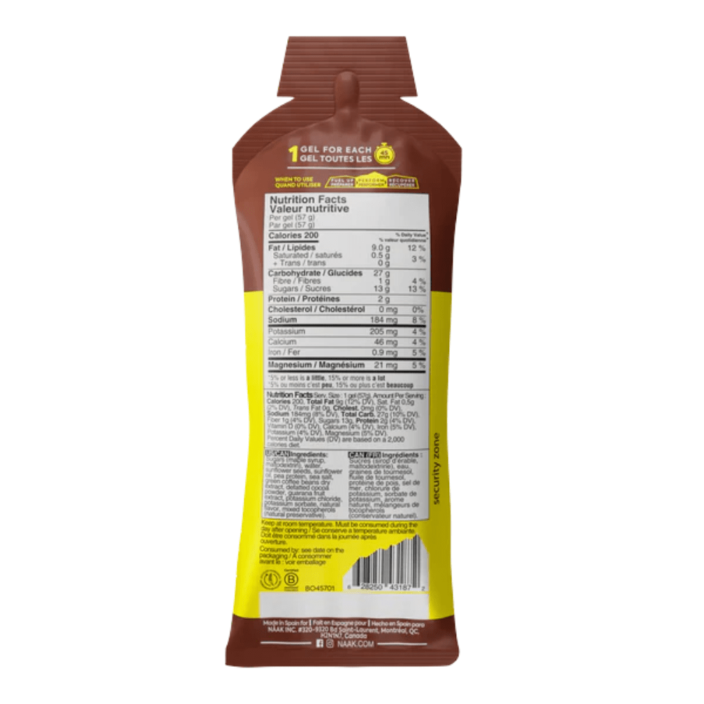 Naak Ultra Energy Gels - Chocolate - Fuel Goods