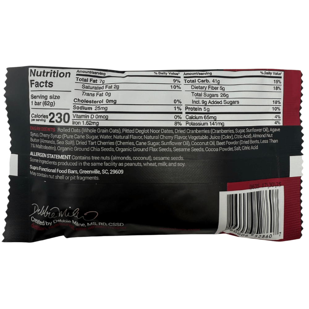 Supra Performance Nutrition Bars - Beet the Competition - Fuel Goods