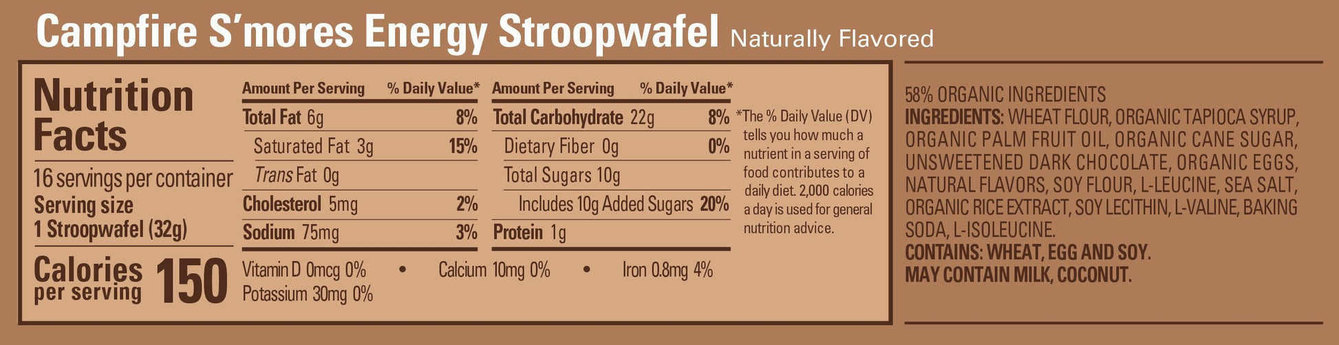 GU Energy Stroopwafel - Campfire S'Mores - Fuel Goods