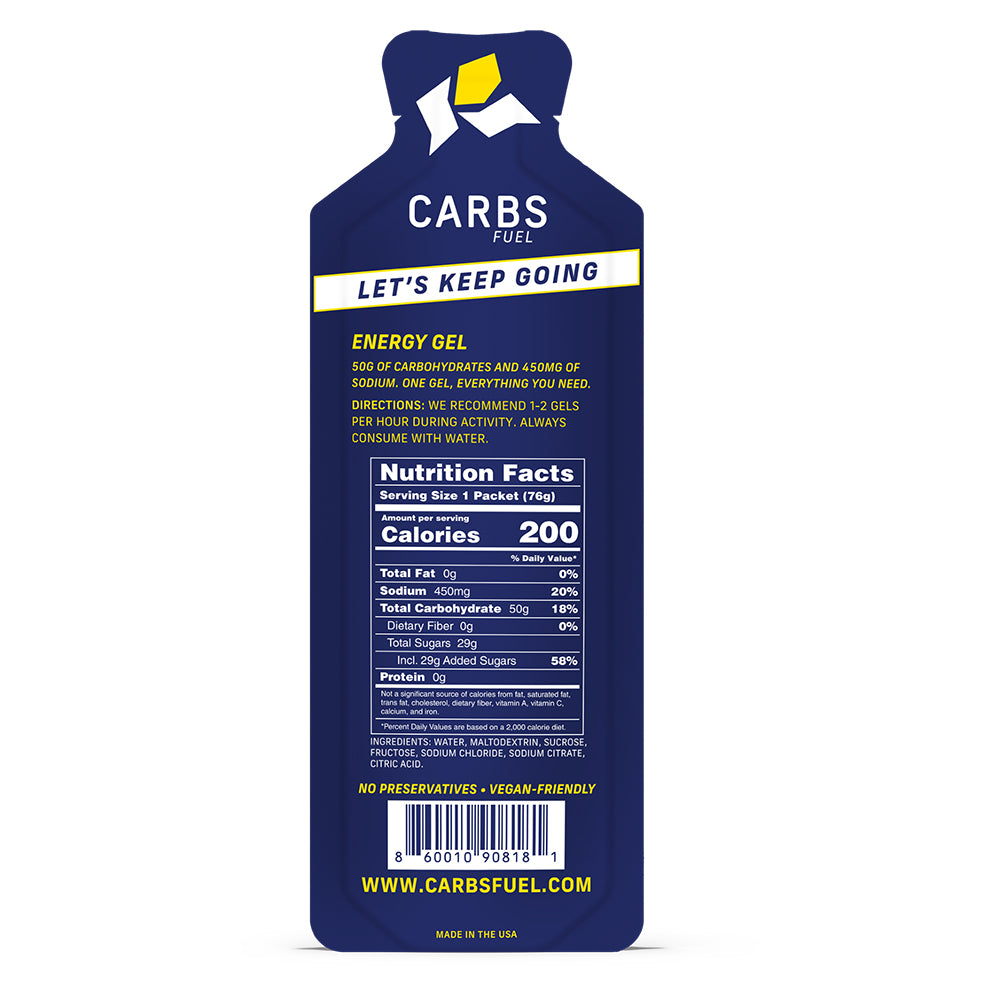 Carbs Fuel Energy Gel Salted 