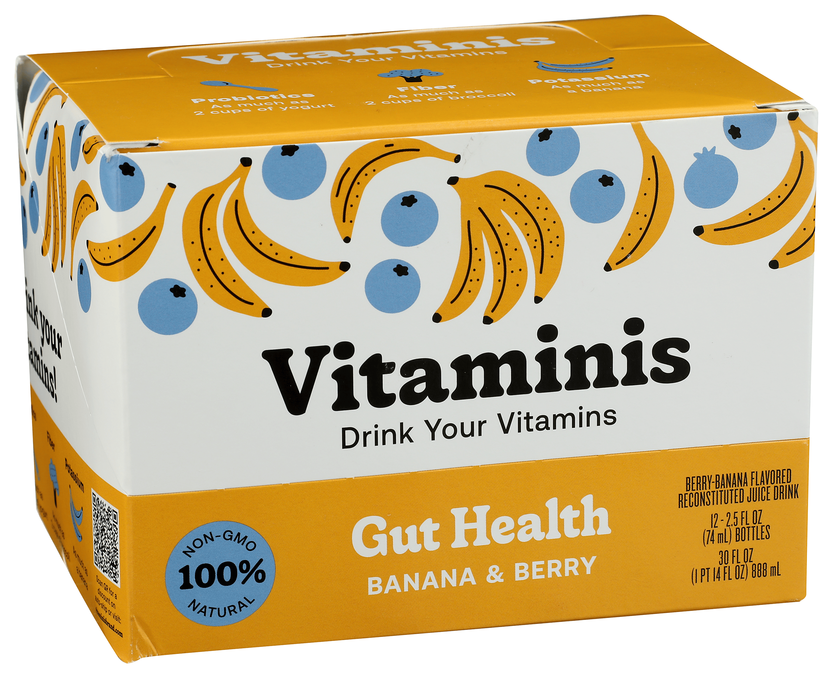 Vitaminis Gut Health Shot - Banana & Berries