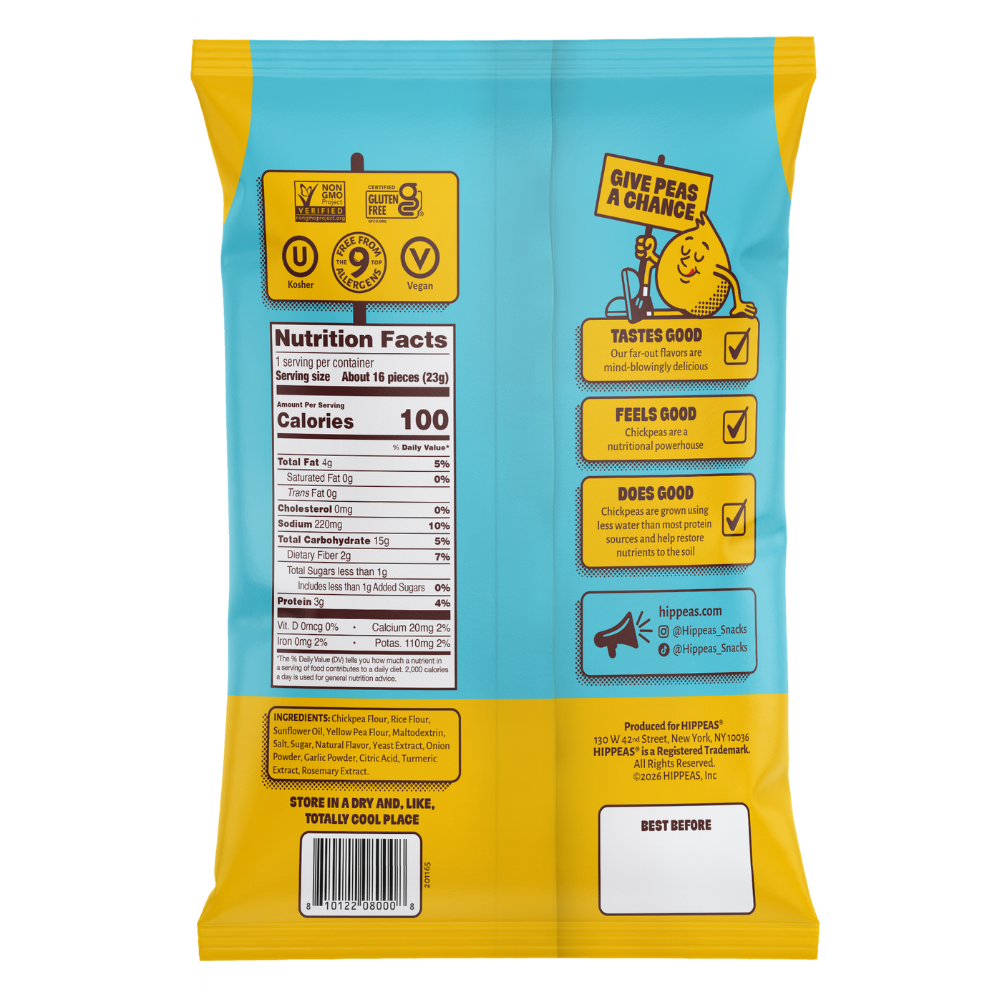 Hippeas Chickpea Puff Snack - White Cheddar