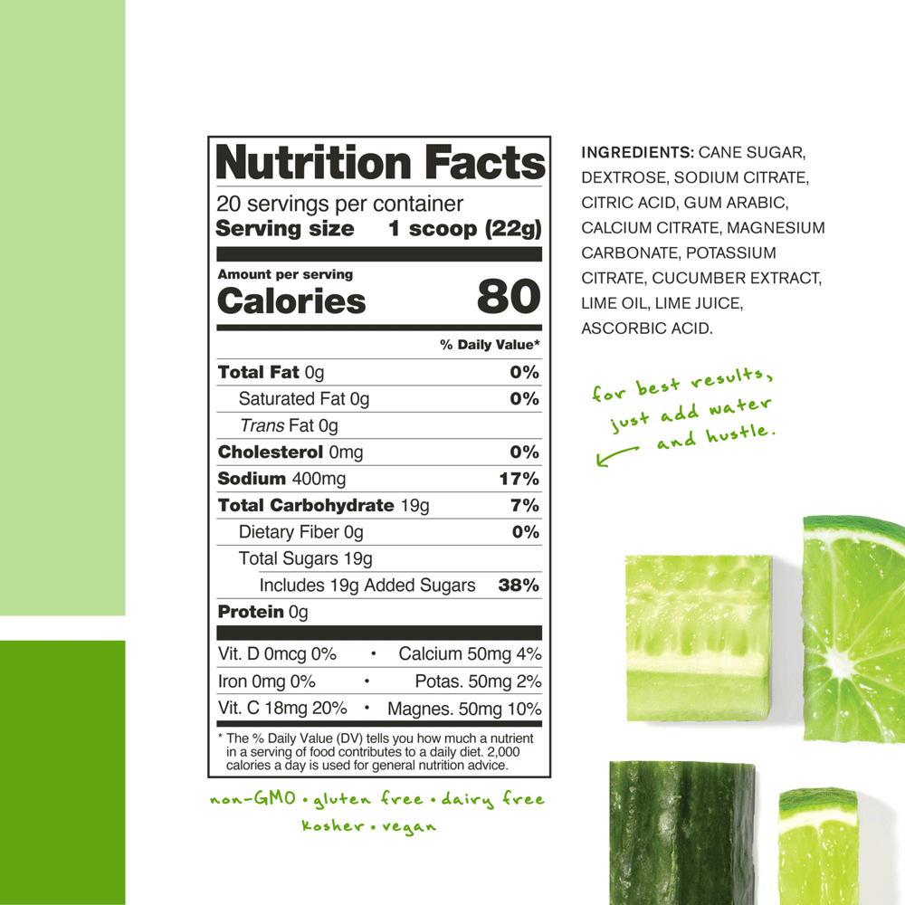 Skratch Labs Hydration Sport Drink Mix 20 Serving - Cucumber Lime