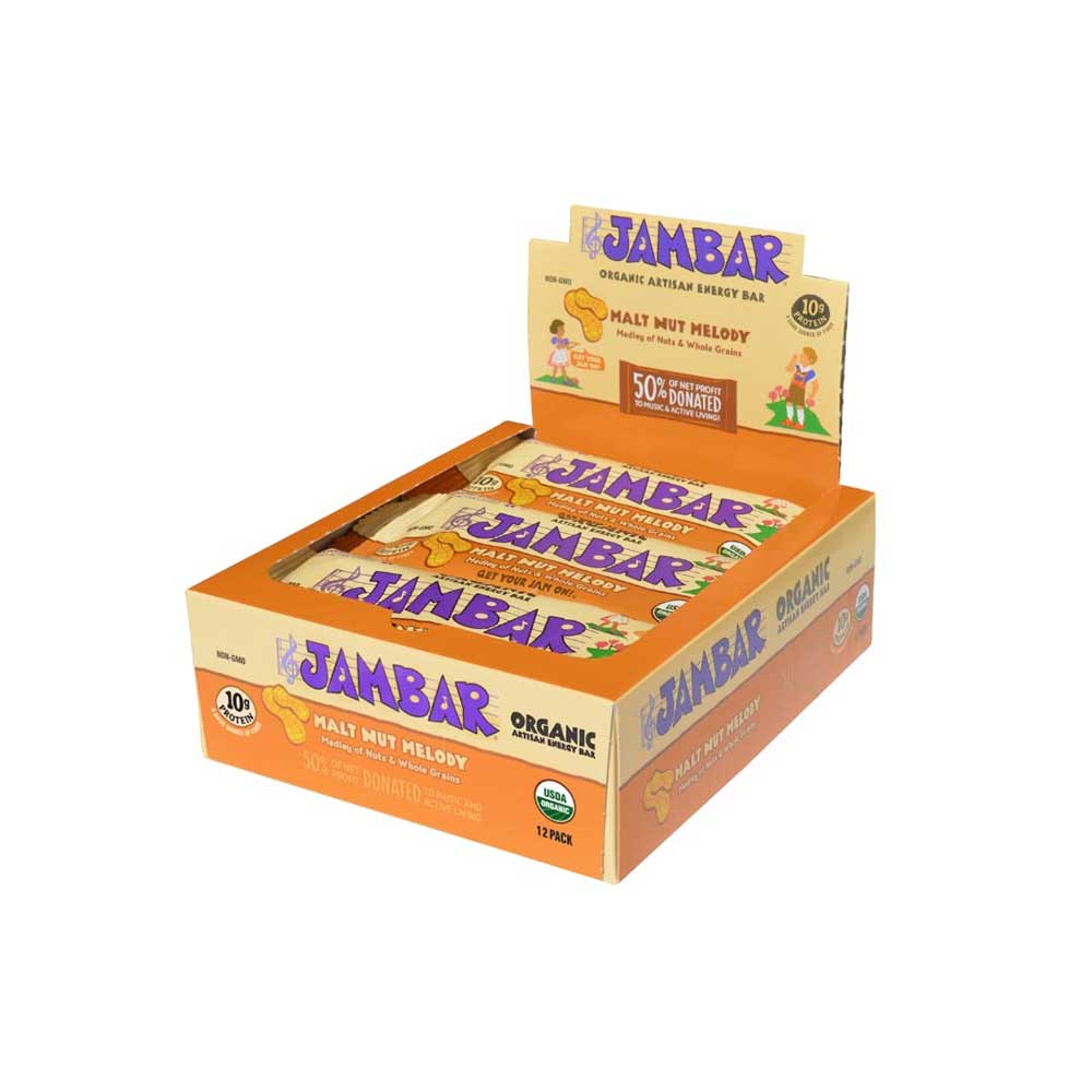 JamBar Artisan Energy Bar - Malt Nut Melody