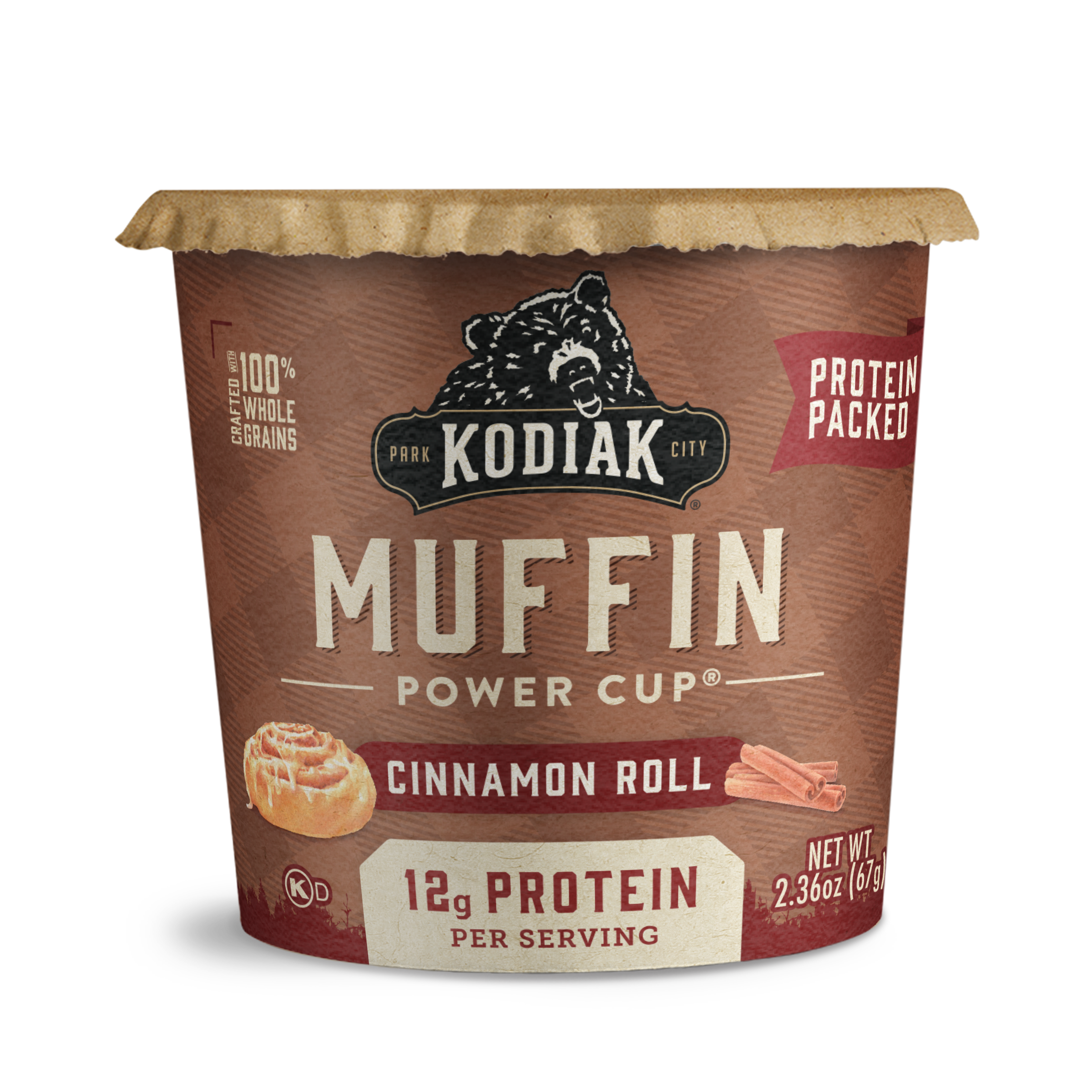 Kodiak Cakes Muffin Power Cup - Cinnamon Roll Front Image