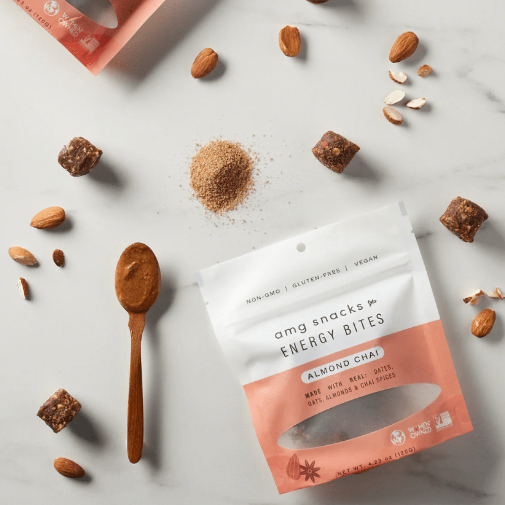 AMG Snacks Energy Bites 4oz - Almond Chai - Fuel Goods