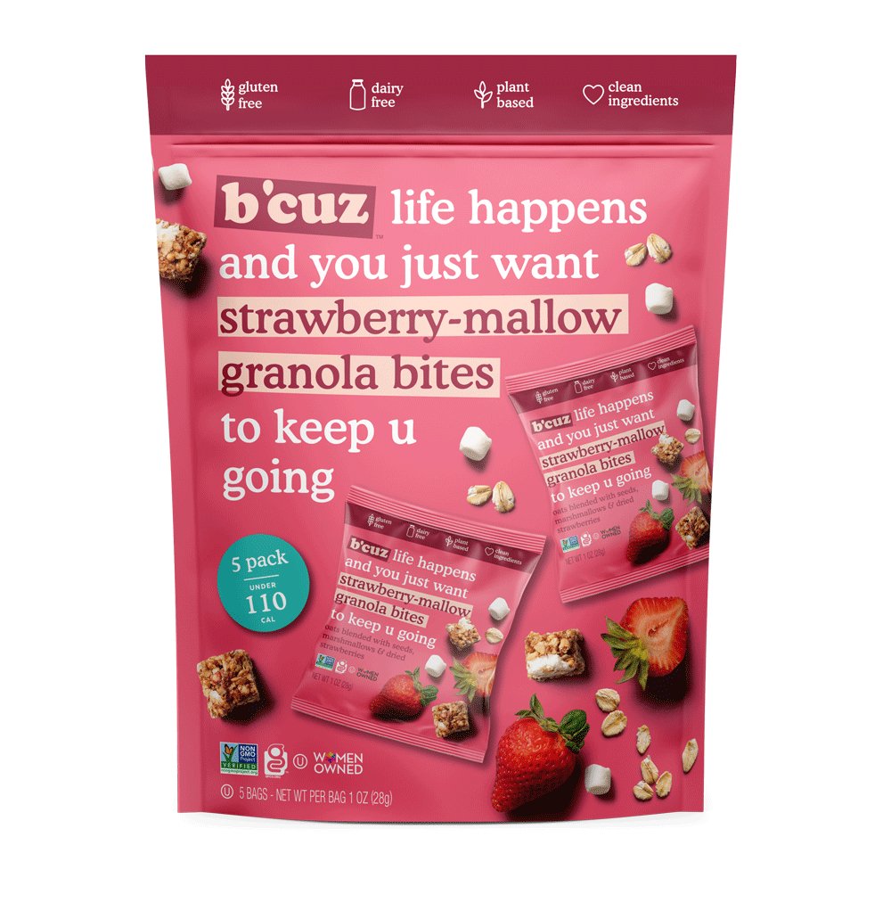 B'cuz Granola Bites - Strawberry Mallow - Fuel Goods