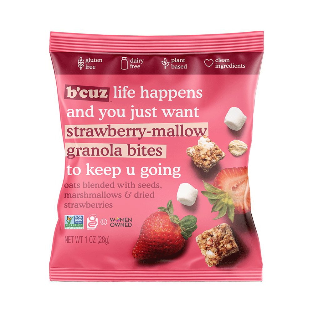 B'cuz Granola Bites - Strawberry Mallow - Fuel Goods