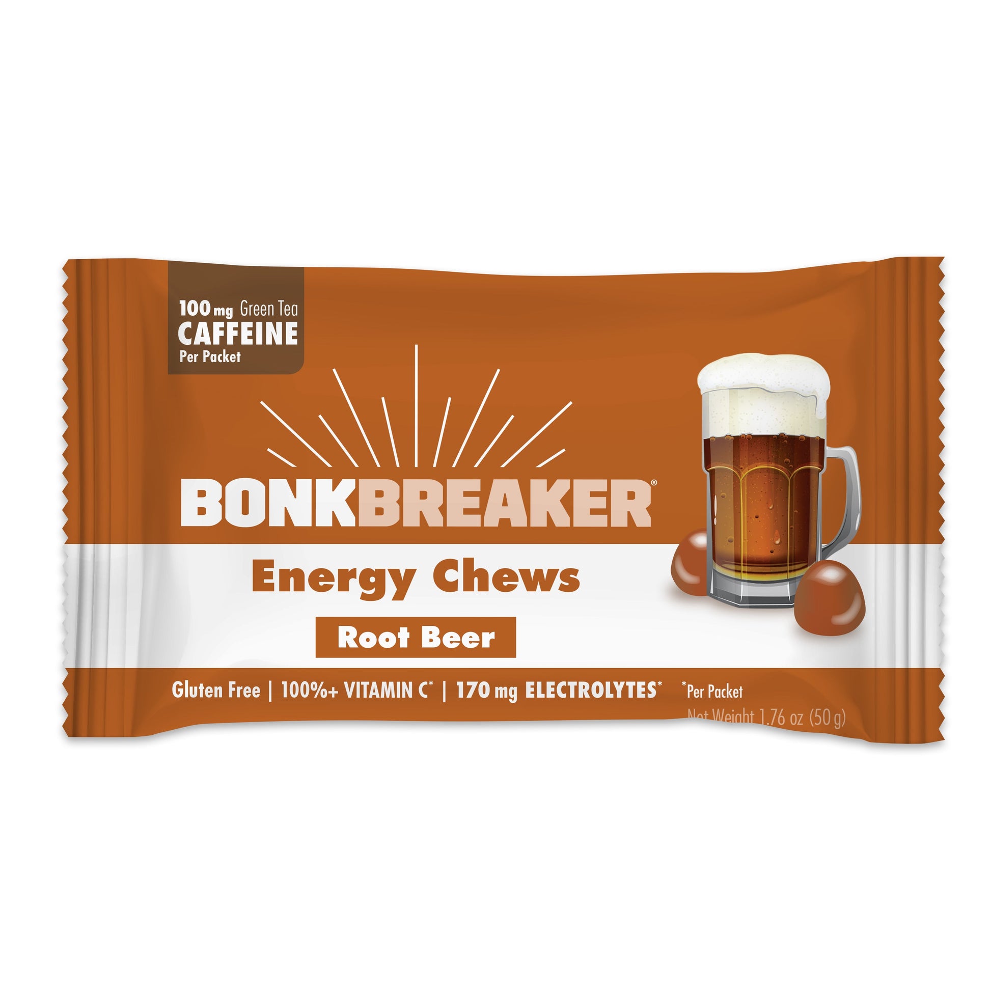 Bonk Breaker Caffeinated Energy Chews - Root Beer - Fuel Goods