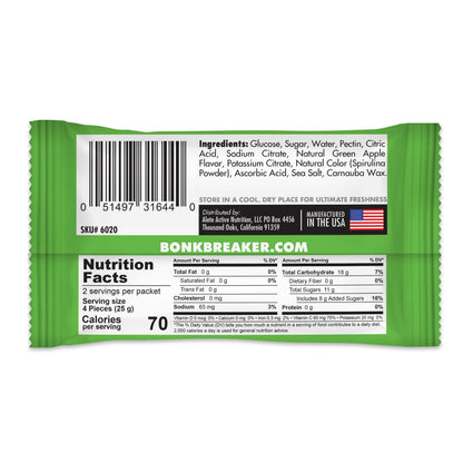 Bonk Breaker Energy Chews - Green Apple - Fuel Goods