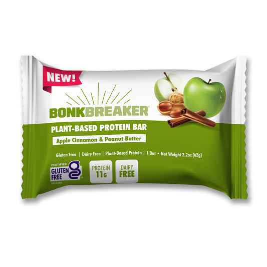 Bonk Breaker Plant Based Protein Bars - Apple Cinnamon & Peanut Butter - Fuel Goods