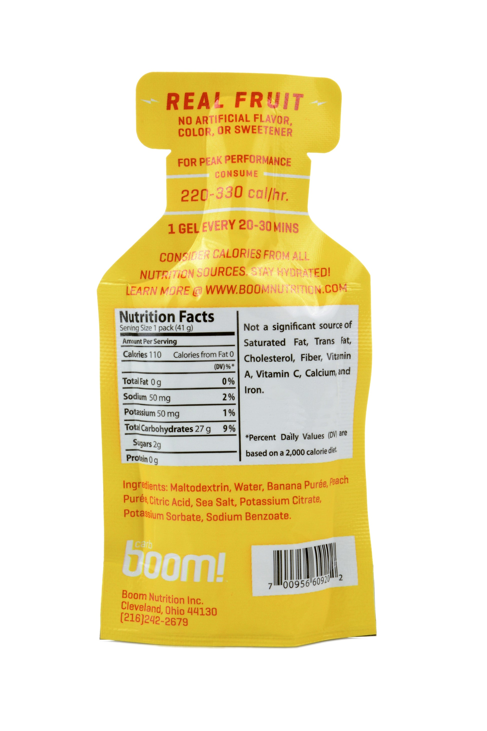 Boom Energy Gel - Banana Peach - Fuel Goods