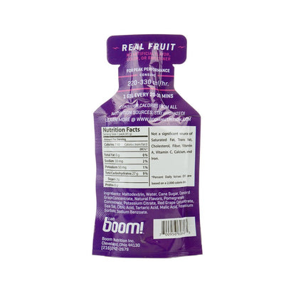 Boom Energy Gel - Grape Pomegranate - Fuel Goods