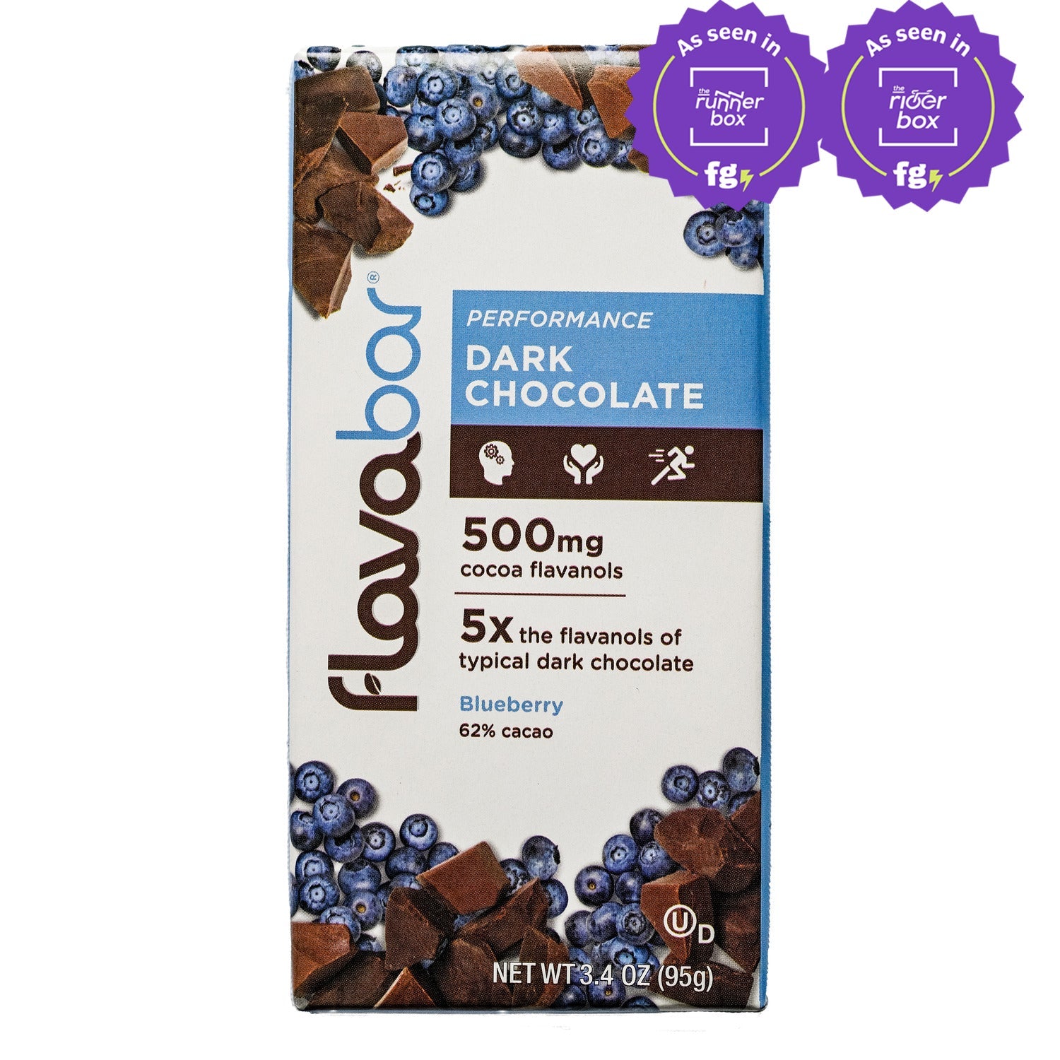 FlavaNaturals FlavaBar Performance Chocolate - Blueberry - Fuel Goods