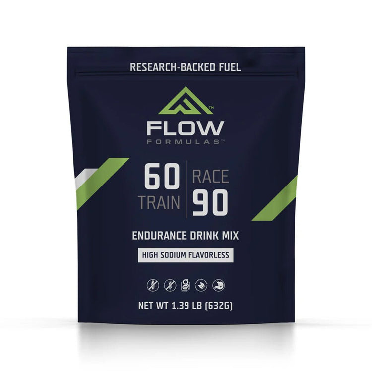 Flow Formulas Endurance Drink Mix - High Sodium Flavorless 10 Serving Bag - Fuel Goods