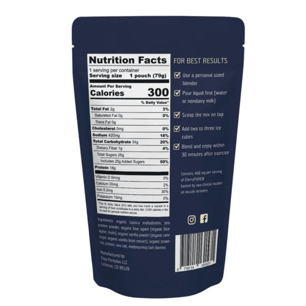 Flow Formulas - Recovery Drink Mix - Vanilla - Fuel Goods