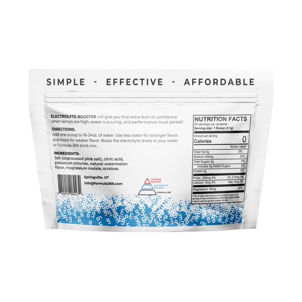 Formula 369 Electrolyte Booster Drink Mix - Salted Watermelon - Fuel Goods