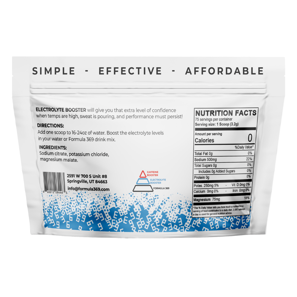 Formula 369 Electrolyte Booster Drink Mix - Unflavored - Fuel Goods