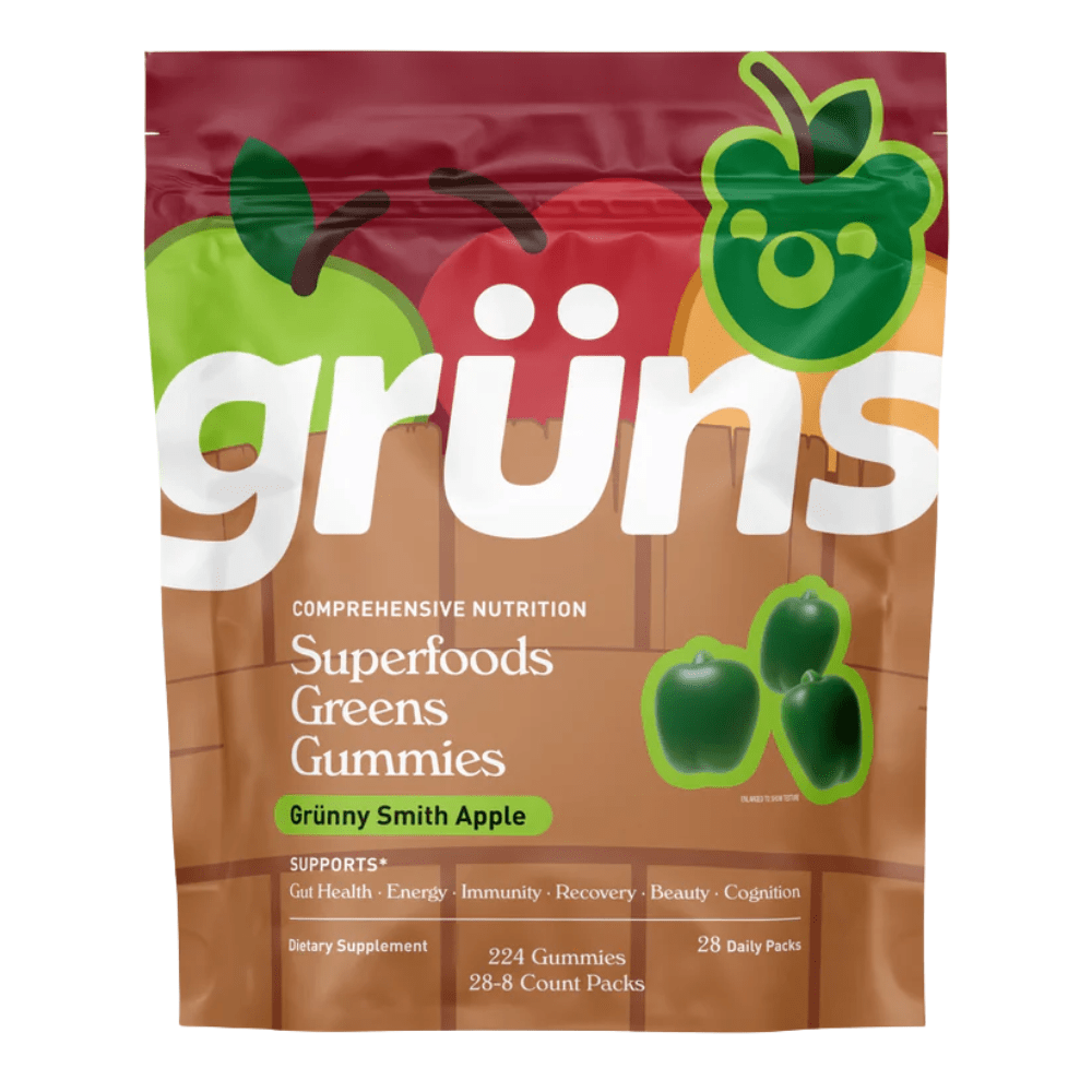 Gruns Superfoods Greens Gummies - Grünny Smith Apple - Fuel Goods