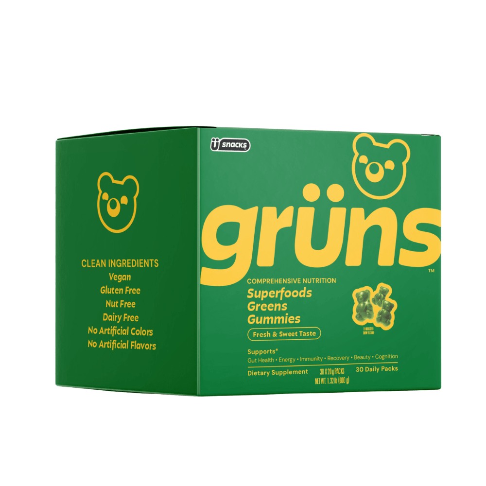 Gruns Superfoods Greens Gummies - Original - Low Sugar - Fuel Goods