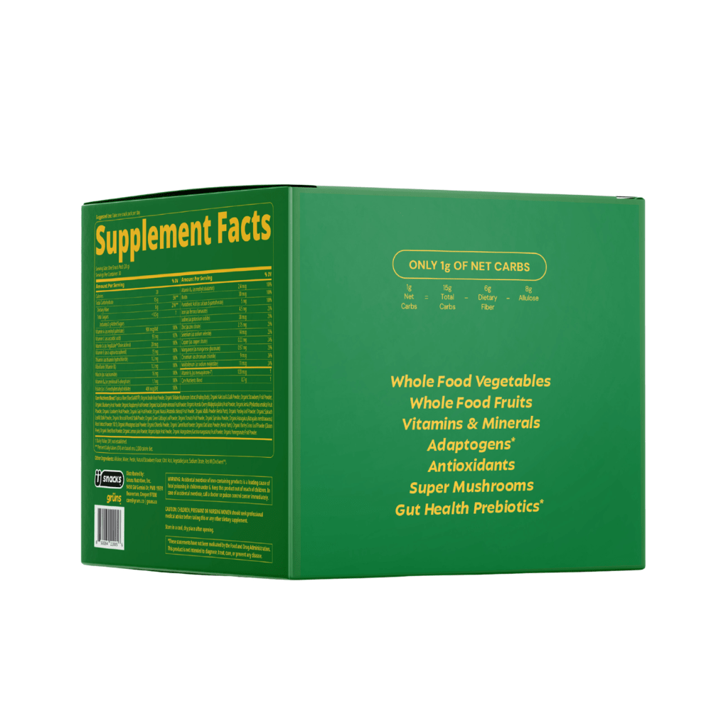 Gruns Superfoods Greens Gummies - Original - Sugar Free - Fuel Goods