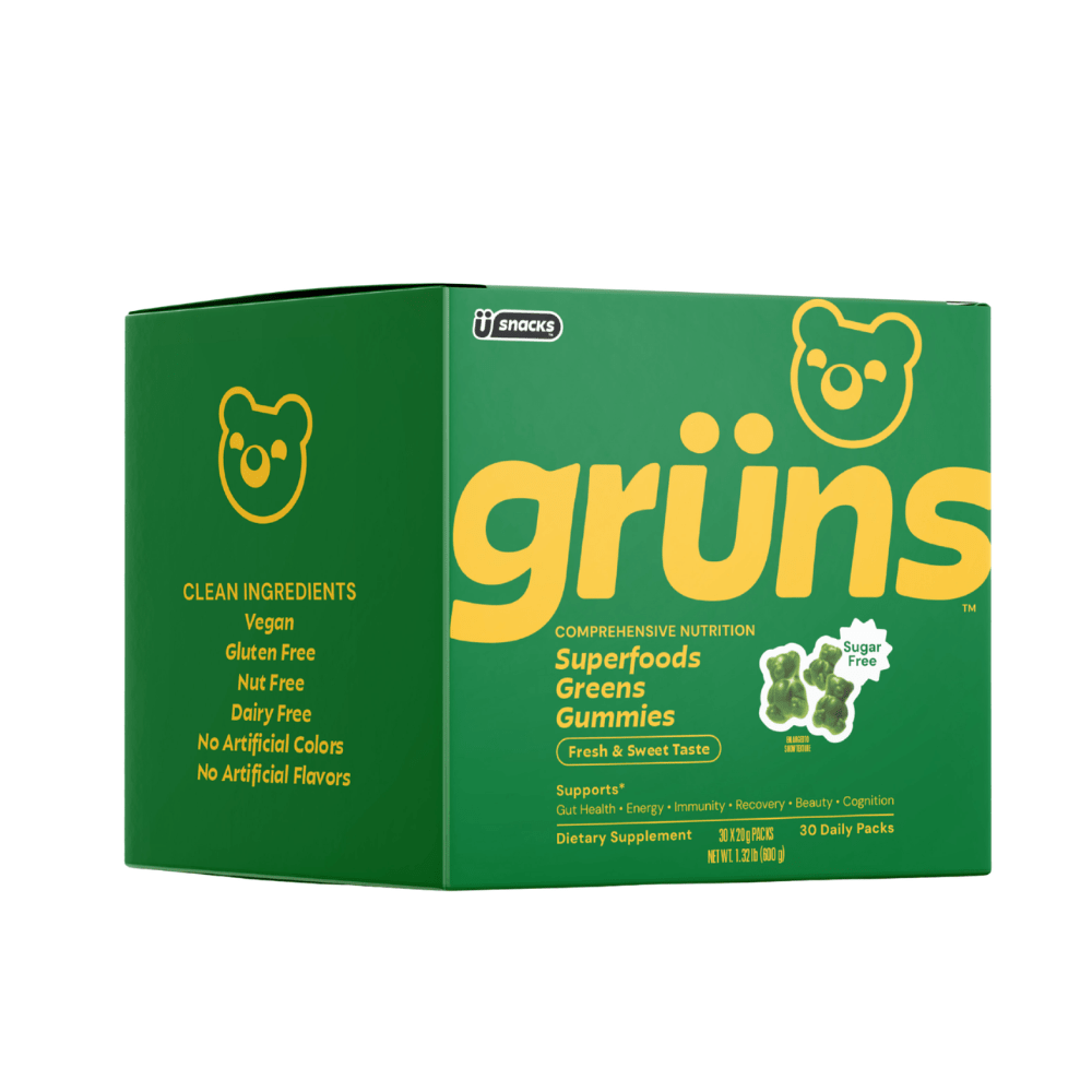 Gruns Superfoods Greens Gummies - Original - Sugar Free - Fuel Goods