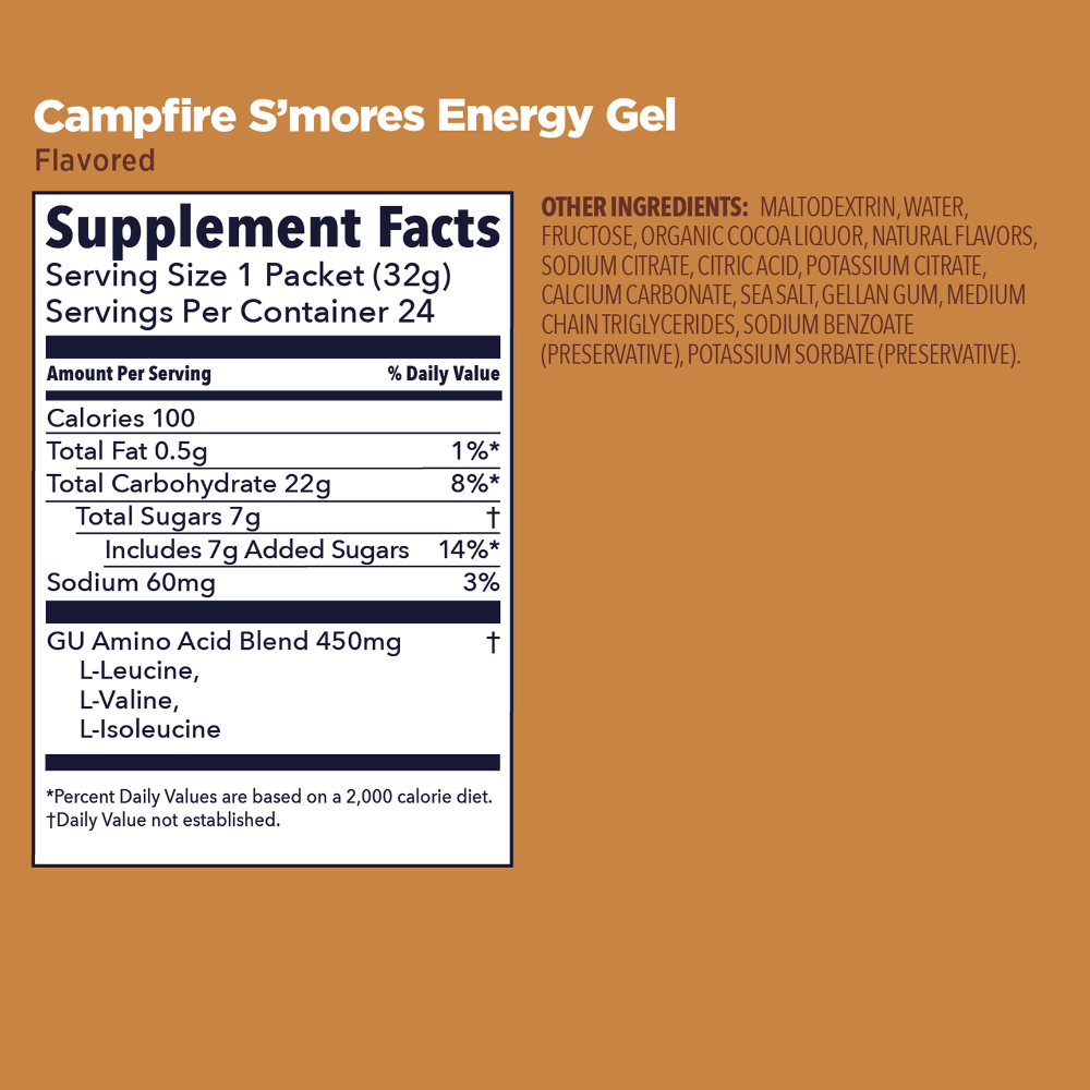 GU Energy Gel - Campfire S'mores - Fuel Goods