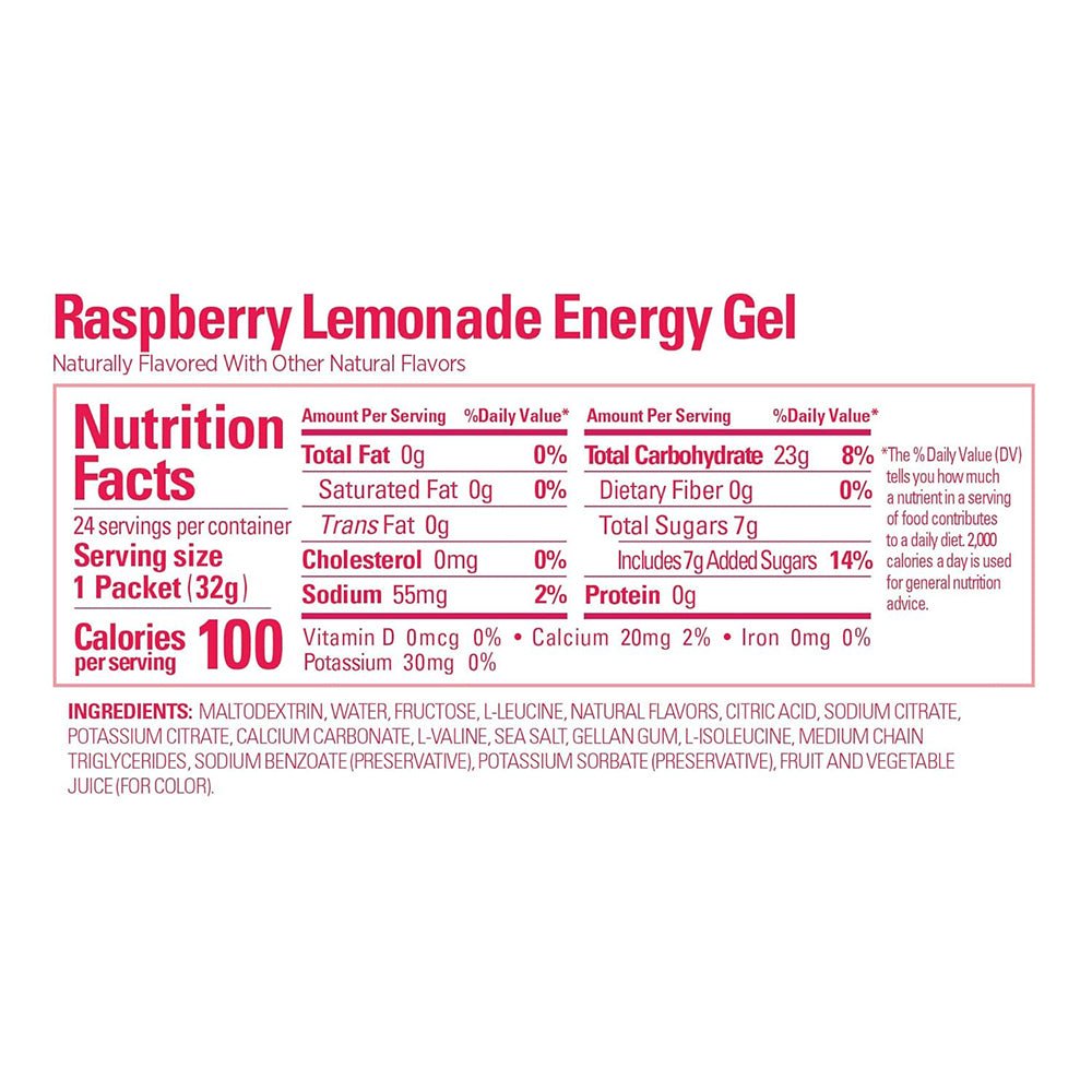 GU Energy Gel - Raspberry Lemonade - Fuel Goods