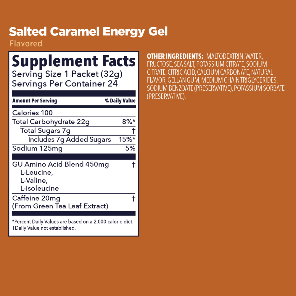 GU Salted Caramel Energy Gel - Fuel Goods