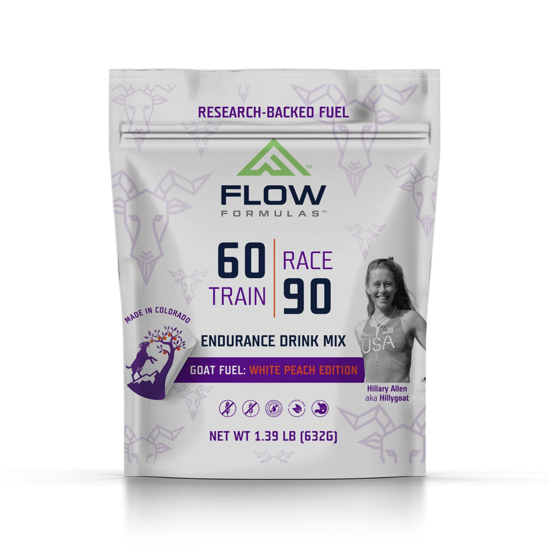Hillary Allen Special Edition Endurance Bag 10 Serving - White Peach Edition - Fuel Goods
