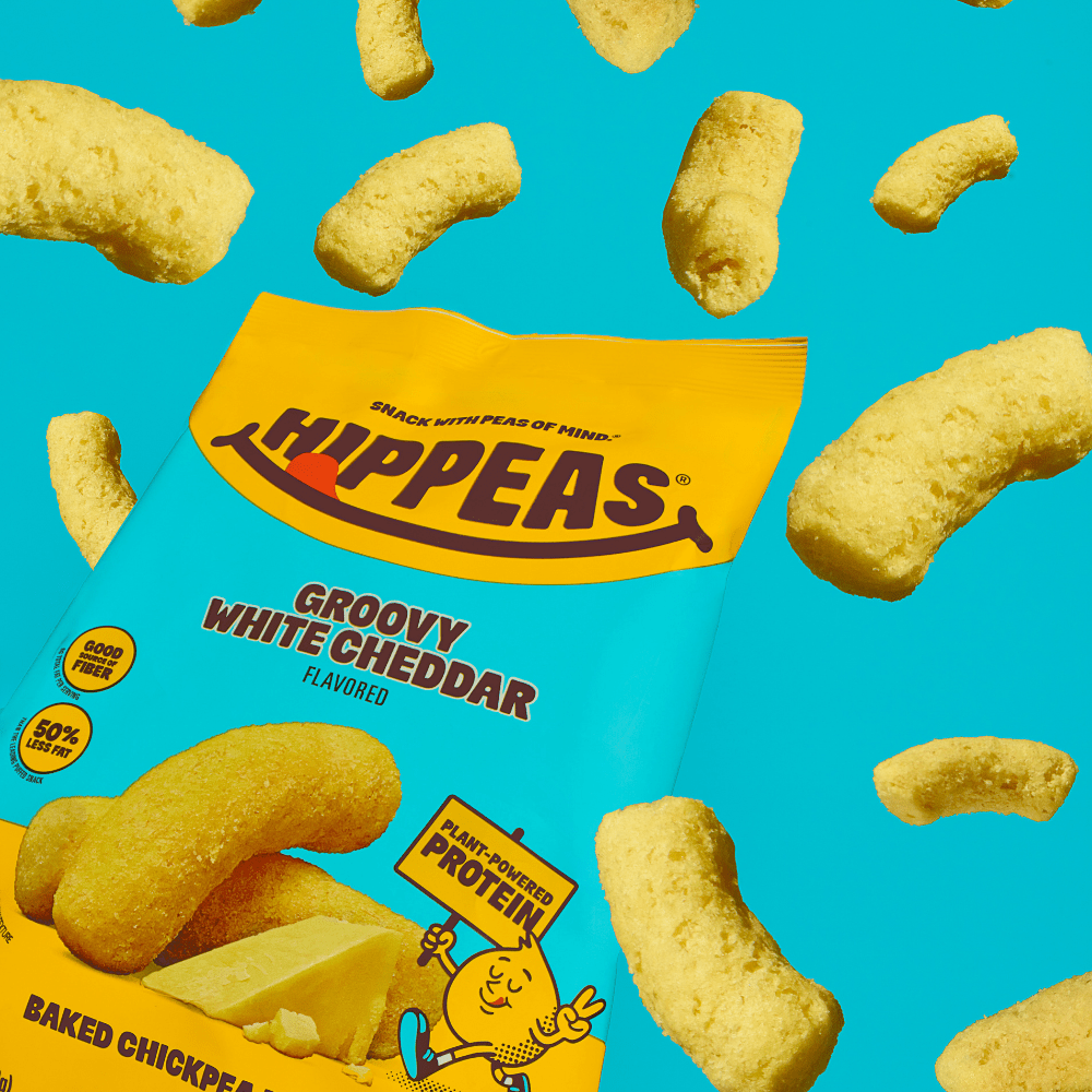 Hippeas Chickpea Puff Snack - White Cheddar - Fuel Goods