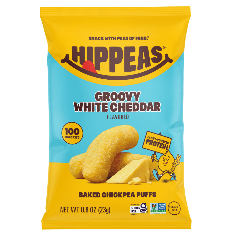 Hippeas Chickpea Puff Snack - White Cheddar - Fuel Goods