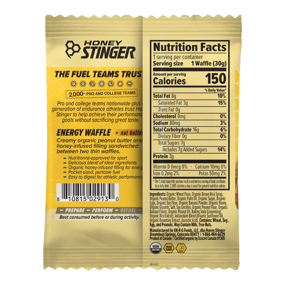 Honey Stinger Waffle - Peanut Butter Banana - Fuel Goods