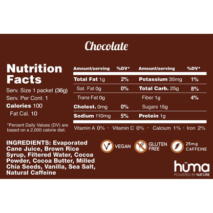 Huma Energy Gel - Chocolate - Fuel Goods