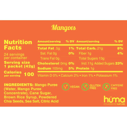 Huma Energy Gel - Mangoes - Fuel Goods