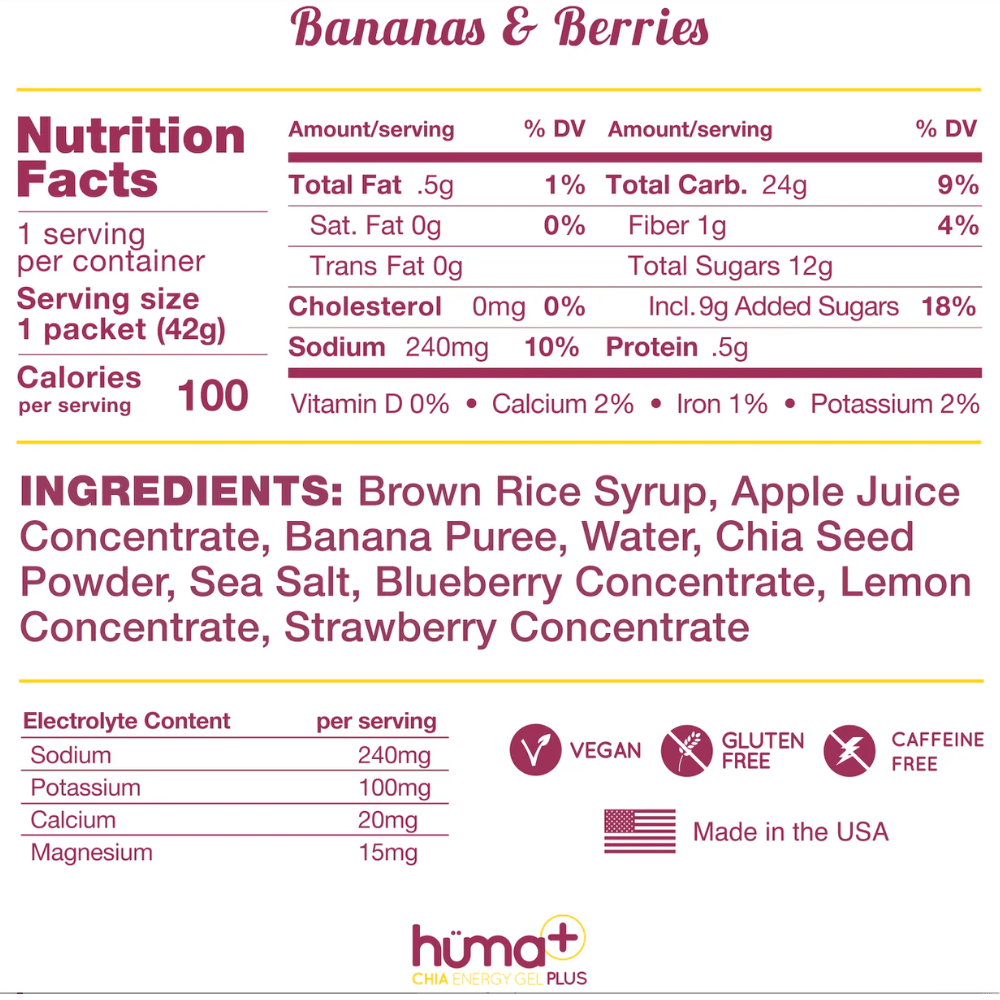 Huma Plus - Banana and Berries - Fuel Goods