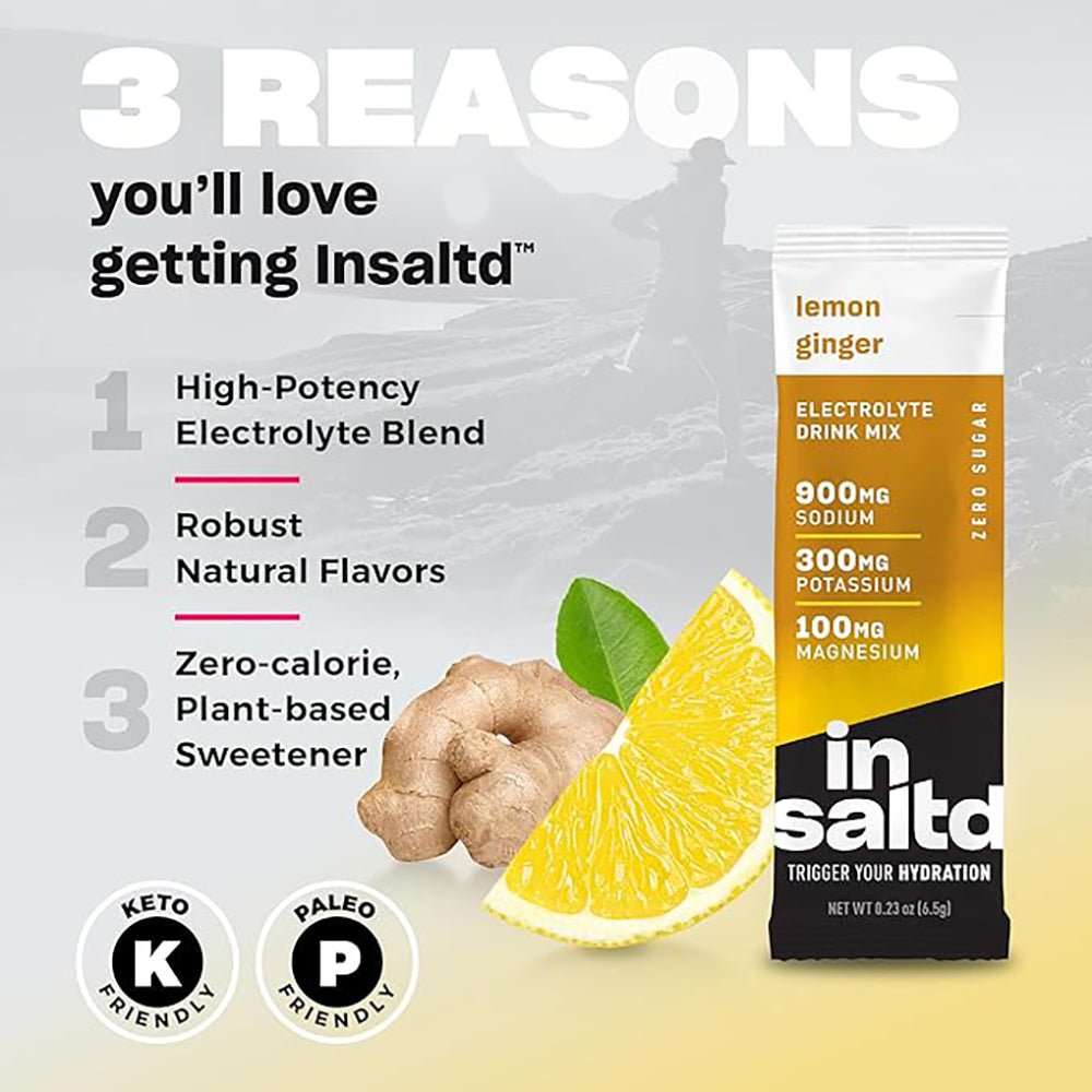 Insaltd Hydration - Lemon Ginger - Fuel Goods