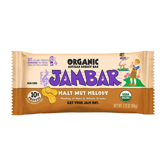 JamBar Artisan Energy Bar - Malt Nut Melody - Fuel Goods