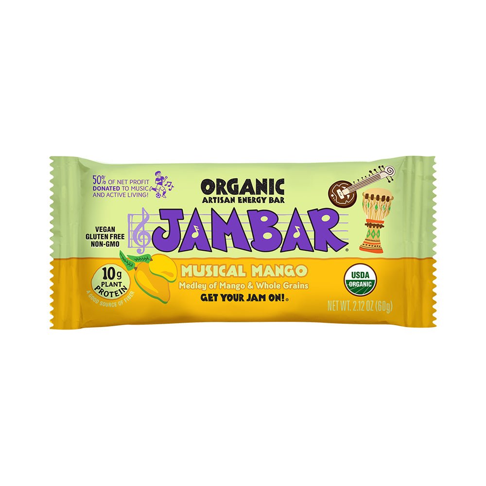 JamBar Artisan Energy Bar - Musical Mango - Fuel Goods