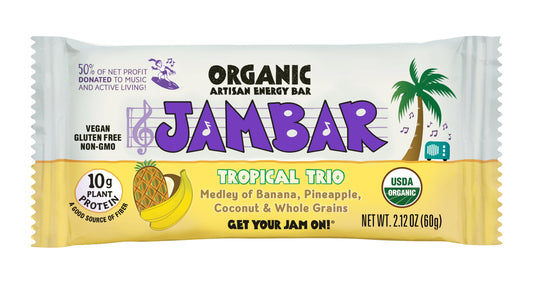 JamBar Artisan Energy Bar - Tropical Trio - Fuel Goods