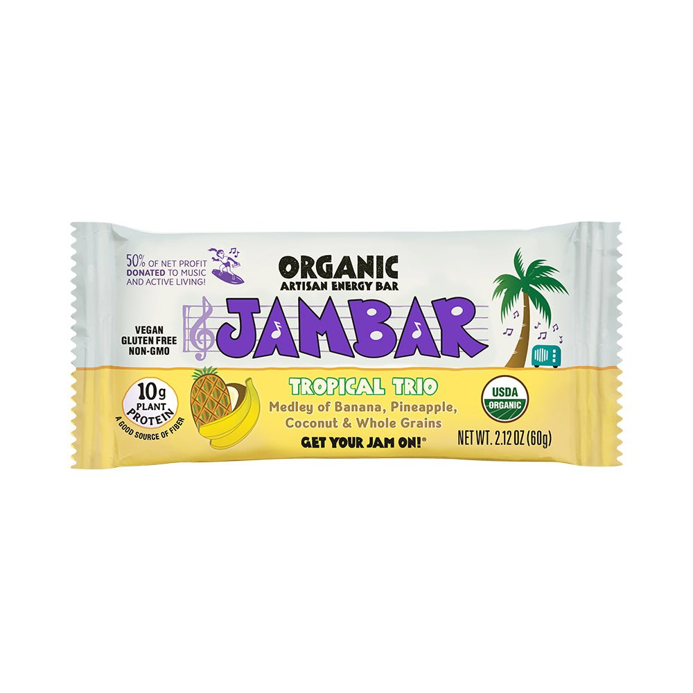 JamBar Artisan Energy Bar - Tropical Trio - Fuel Goods