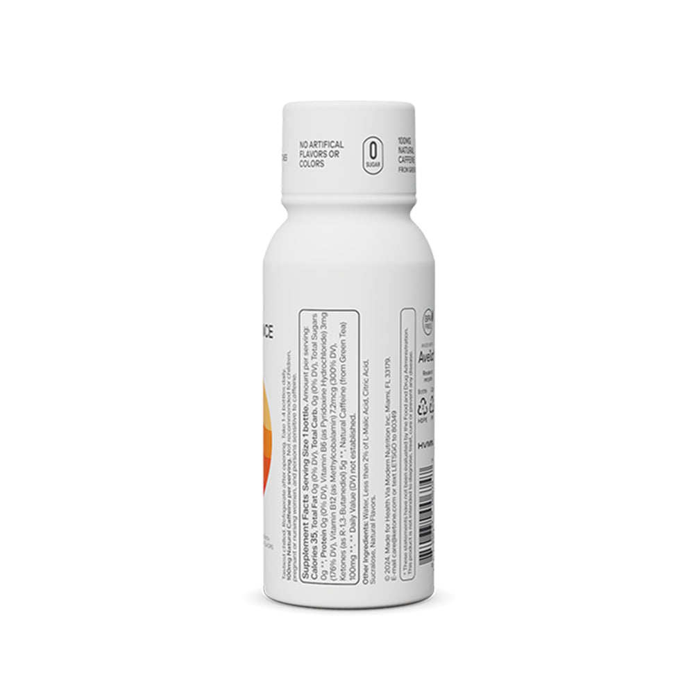 Ketone - IQ™ + Caffeine Peach Shot - 6 Pack - Fuel Goods